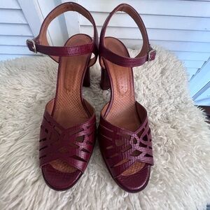 Chie Mihara Twisted Palma leather sandals in Pepper. Size EU 40, US 10.